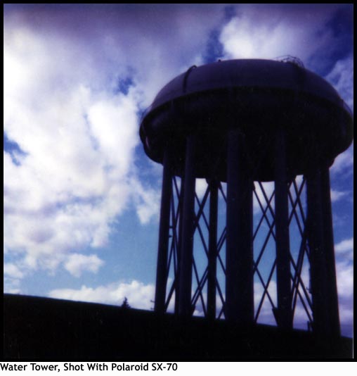 Polaroid of Water Tower