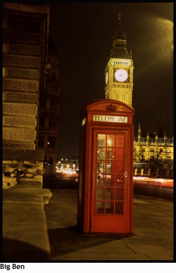 Phone Booth and Big Ben