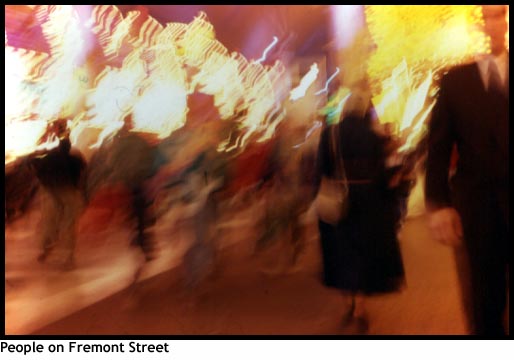 People on Fremont Street, Las Vegas